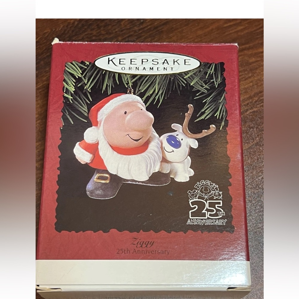 Hallmark Keepsake Ziggy 1996 Ornament 25th Anniversary Christmas Ornament RARE